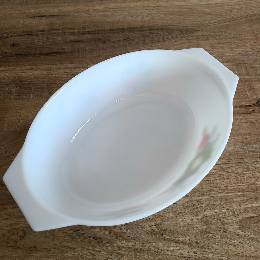 1970s vintage Pyrex England Tuscany Market Garden vegetable theme casserole dish - Picture 3 of 7